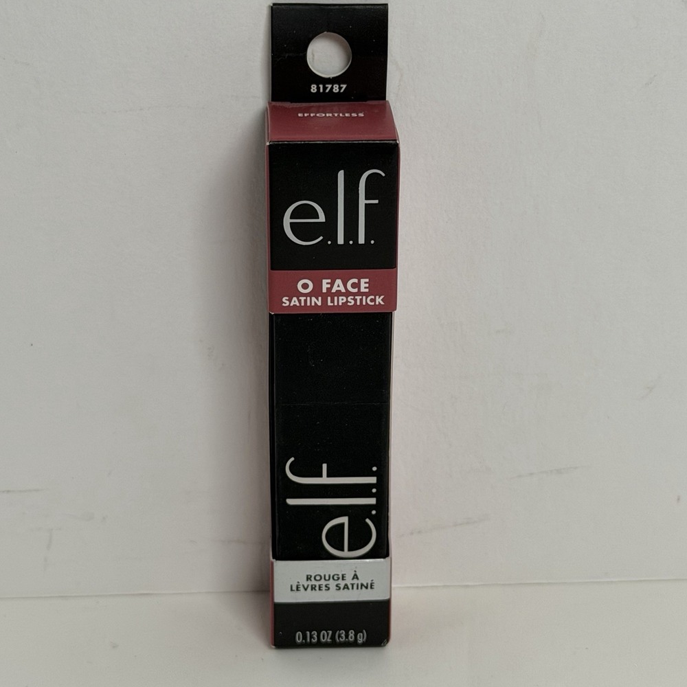 e.l.f. O Face Satin Lipstick Hydrating Long-Lasting Creamy Effortless 81787